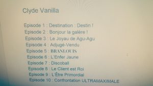 Clyde Vanilla liste épisodes