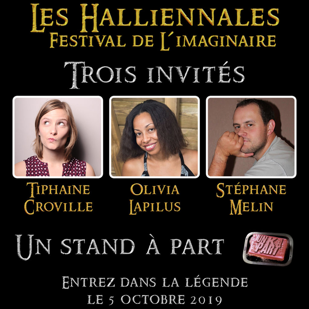 Halliennales 2019 Un K à part Tiphaine Croville Olivia Lapilus Stéphane Melin auteurs invités