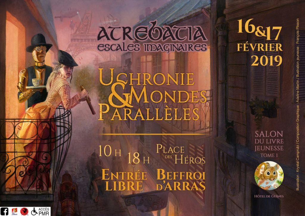 Affiche Atrebatia escales imaginaires 2019 Arras