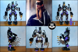Lego MOC Catwoman DC Comics exosquelette robot de combat