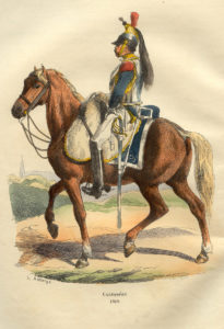Cuirassier français Napoléon 1809 Bellangé