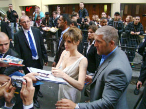 Angelina Jolie avant-première Salt Grand Rex autographe