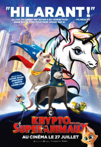 Affiche film Krypto et les Super Animaux licorne
