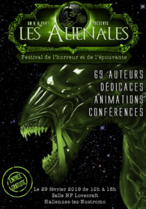 Affiche Haliennales 2019 Alien festival horreur epouvante par Un K à part