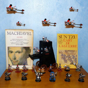 L'art de la guerre Nicolas Machiavel Sun Tzu figurines