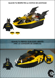 Bateau boat Batman MOC consignes notice de montage Un K à part