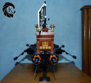 Lego MOC vaisseau Albator château arrière custom