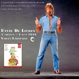 Chuck Norris affiche Envie de Livres par Un K à part