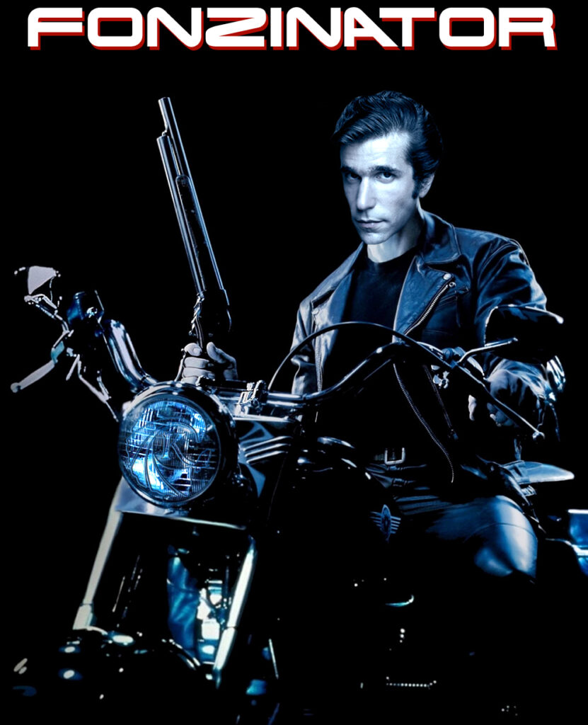 Détournement Fonzie Terminator Fonzinator par Un K à part