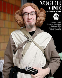 Fred Un K à part cosplay princesse Leia Star Wars Rogue One parodie magazine Vogue