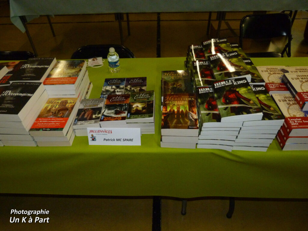 Halliennales 2018 table dédicace Patrick Mc Spare