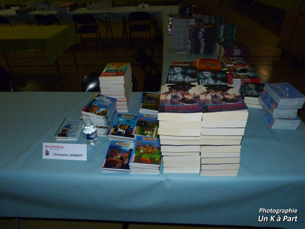 Halliennales 2018 table dédicace Christophe Lambert