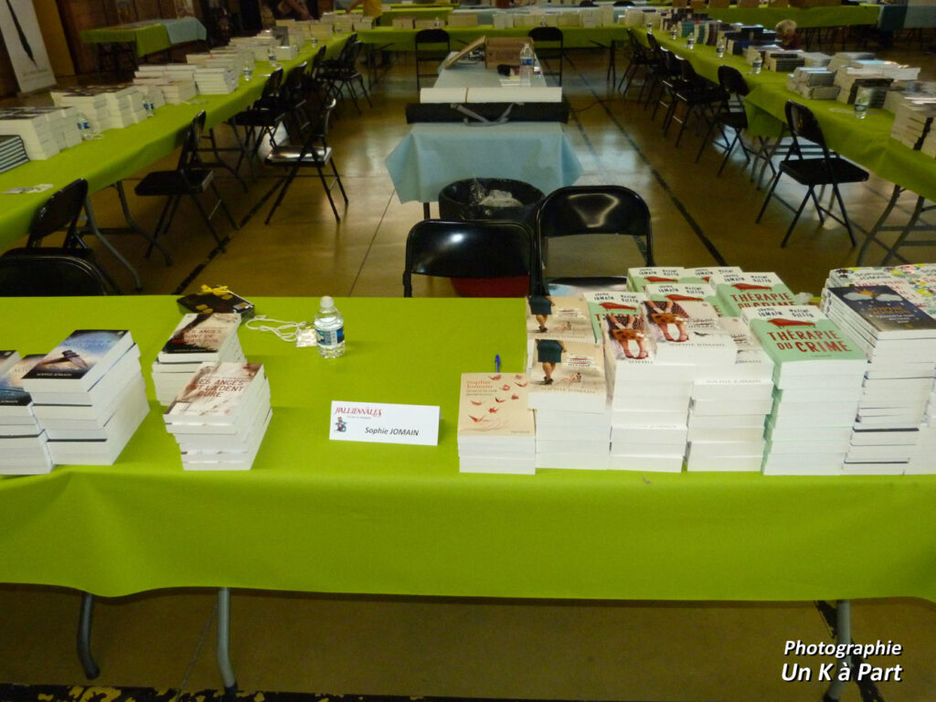 Halliennales 2018 table dédicace Sophie Jomain