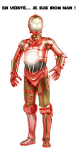 Crossover C3PO Iron Man par Un K à part