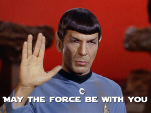 Détournement Spock May the Force be with you par Un K à part