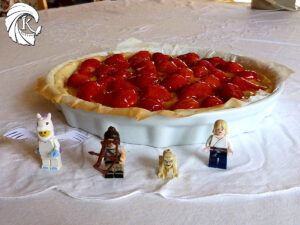 Tarte aux fraises Lego Zira pégase Héloïne Gollum Tiphaine Croville