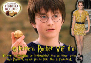 Détournement Harry Potter Vif d'or Ferrero rocher par Un K à part