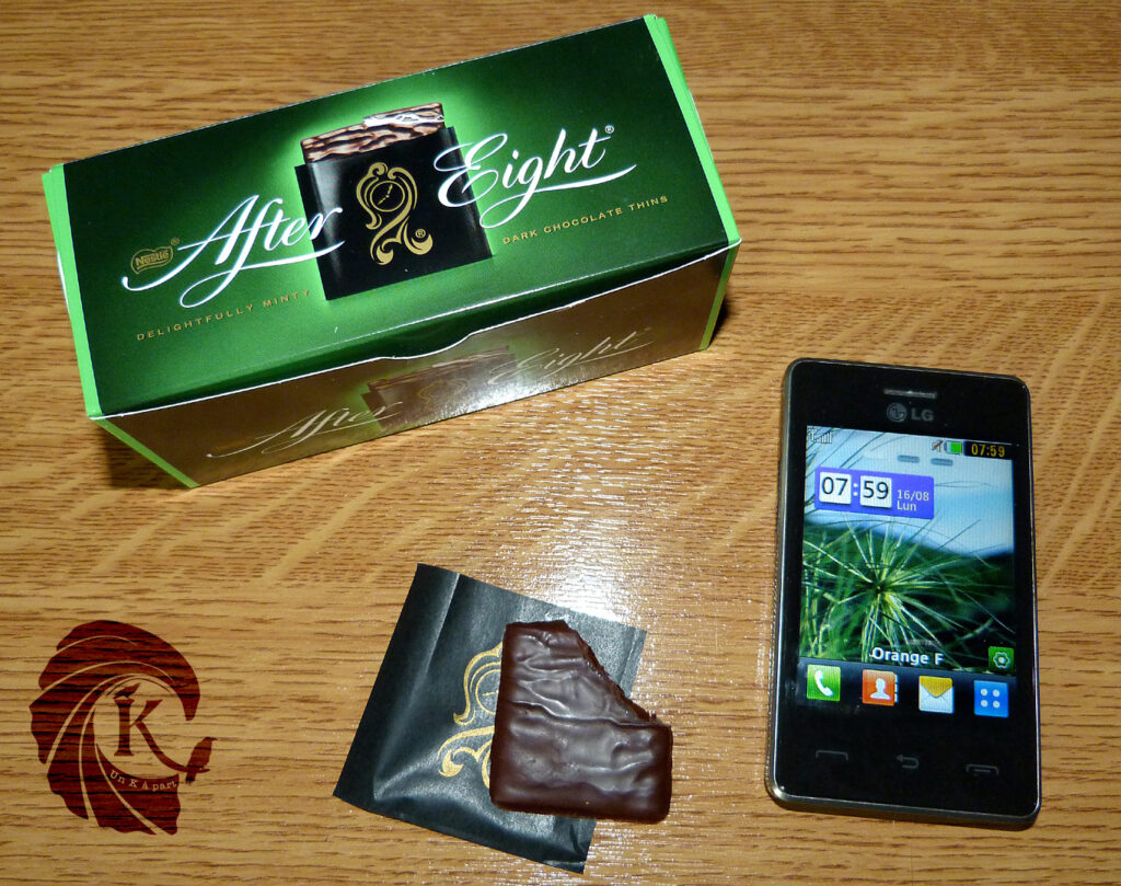 Chocolat After Eight paradoxe temporel