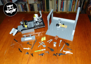 Batcave MOC Lego armurerie salle d'armes