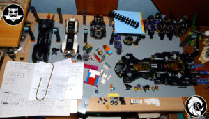 Batcave Lego MOC Batman anniversary chantier de construction