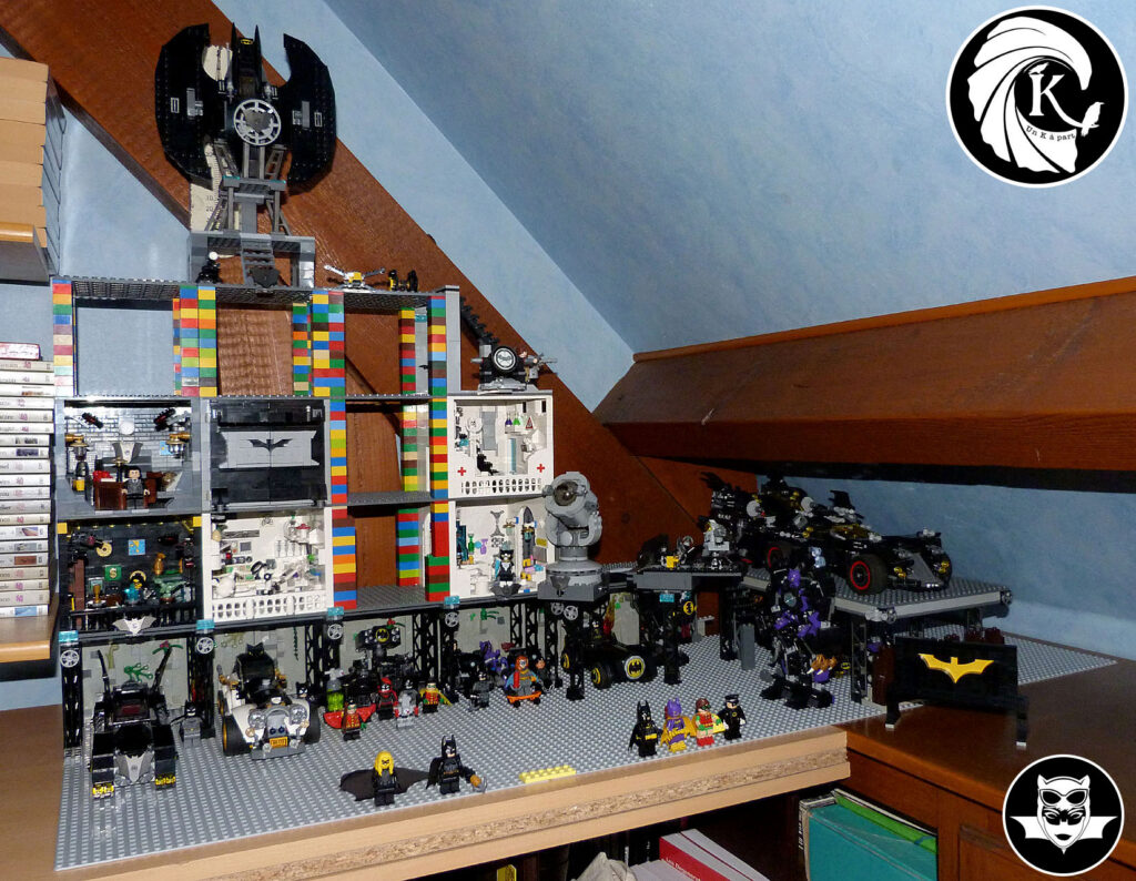 Batcave Lego MOC chantier WIP