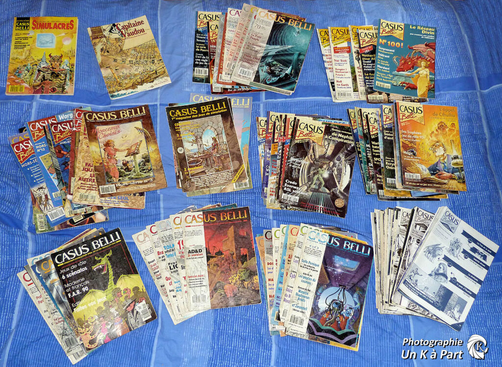 Collection magazine Casus Belli jeu de rôle et de simulation