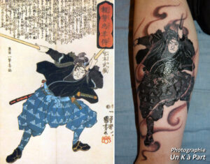 Miyamoto Musashi Kuniyoshi tatouage Fred K