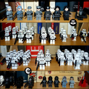 Lego Star Wars Empire minifigs Darth Vader stormtroopers snowtroopers scout troopers