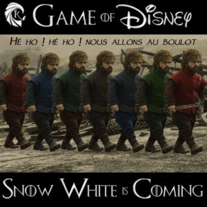 Détournement Tyrion Lannister Blanche-Neige et les sept nains Disney