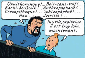 Hergé Tintin capitaine Haddock Coke en stock injures