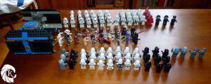 Lego Star Wars Etoile noire reconstitution arrivée empereur Palpatine