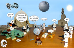 Lego Star Wars figurine stormtrooper blaster