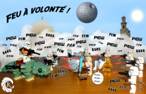 Lego Star Wars minifig pew pew pew