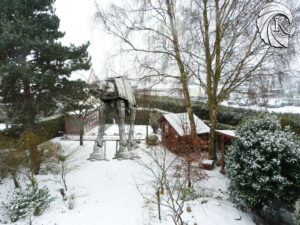 Jardin sous la neige bataille de Hoth