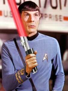 Détournement Spock sabre laser Star Wars par Un K à part