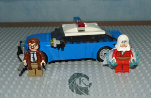 Voiture police Lego commissaire Gordon Shazam