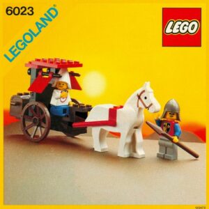 Lego Castle maiden cart 6023