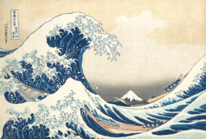 La Grande Vague de Kanagawa estampe Hokusai