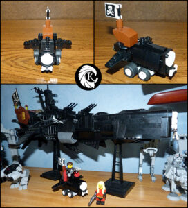 Arcadia vaisseau Albator Mighty Micros Lego MOC
