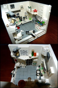Batcave MOC Lego laboratoire