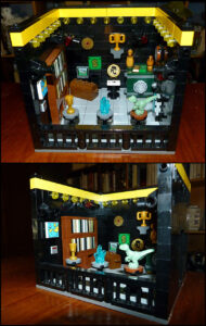 Batcave MOC Lego salle des trophées
