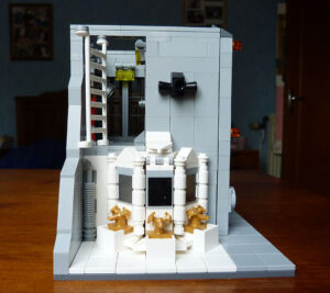 MOC Lego Batcave escabeau ouvert