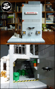 MOC Lego Batcave local à poubelles