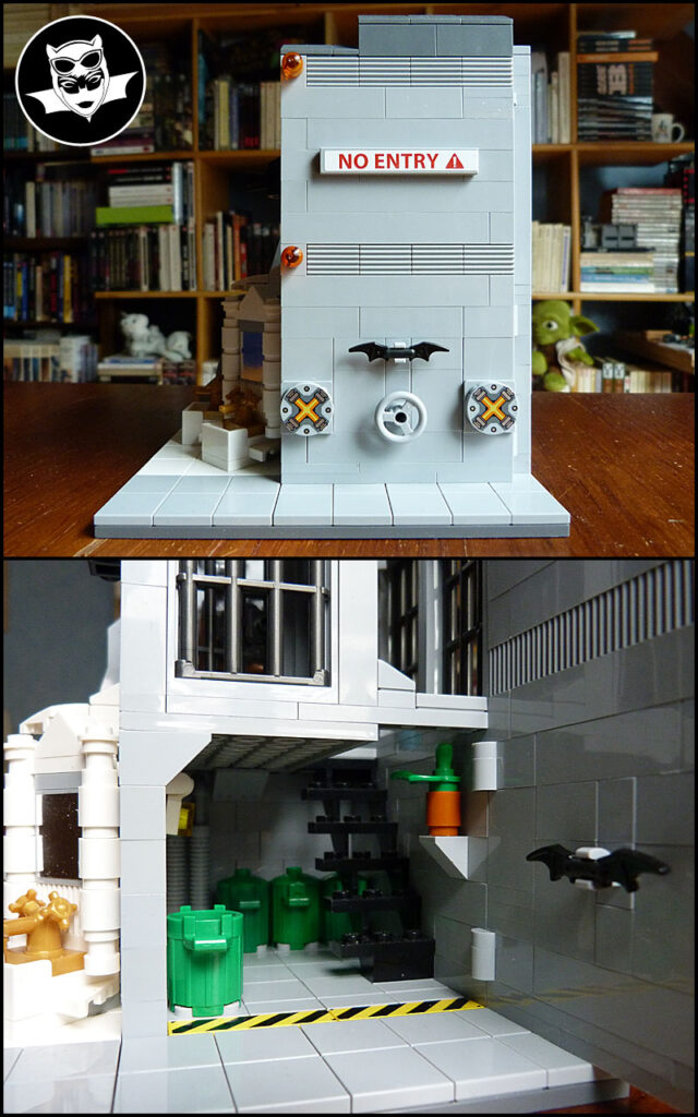 MOC Lego Batcave local à poubelles