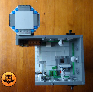 MOC Lego Batcave plateforme atterrissage