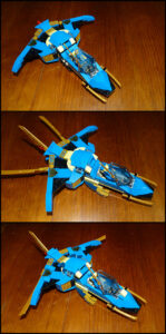 Jet supersonique Jay évolution Lego Ninjago 71784