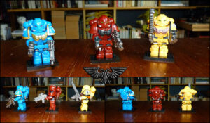 Spaces Marines WH40K Lego Ultramarines Blood Angels Imperial Fists