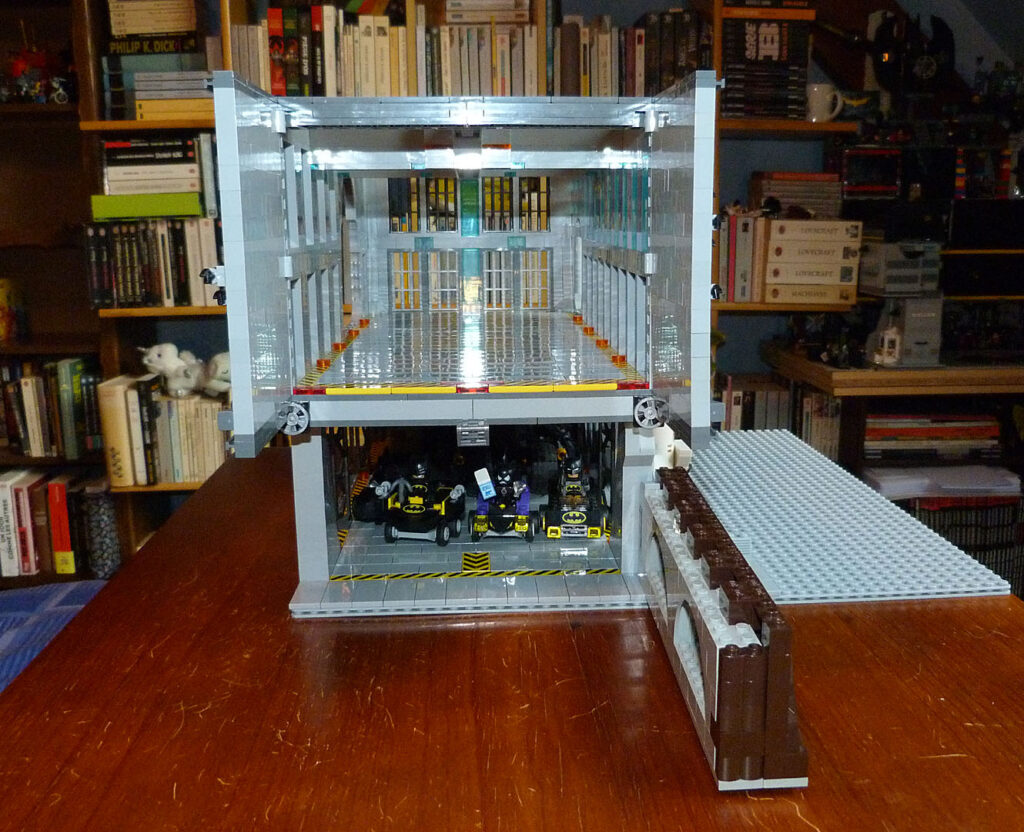 Batcave Lego MOC garage face