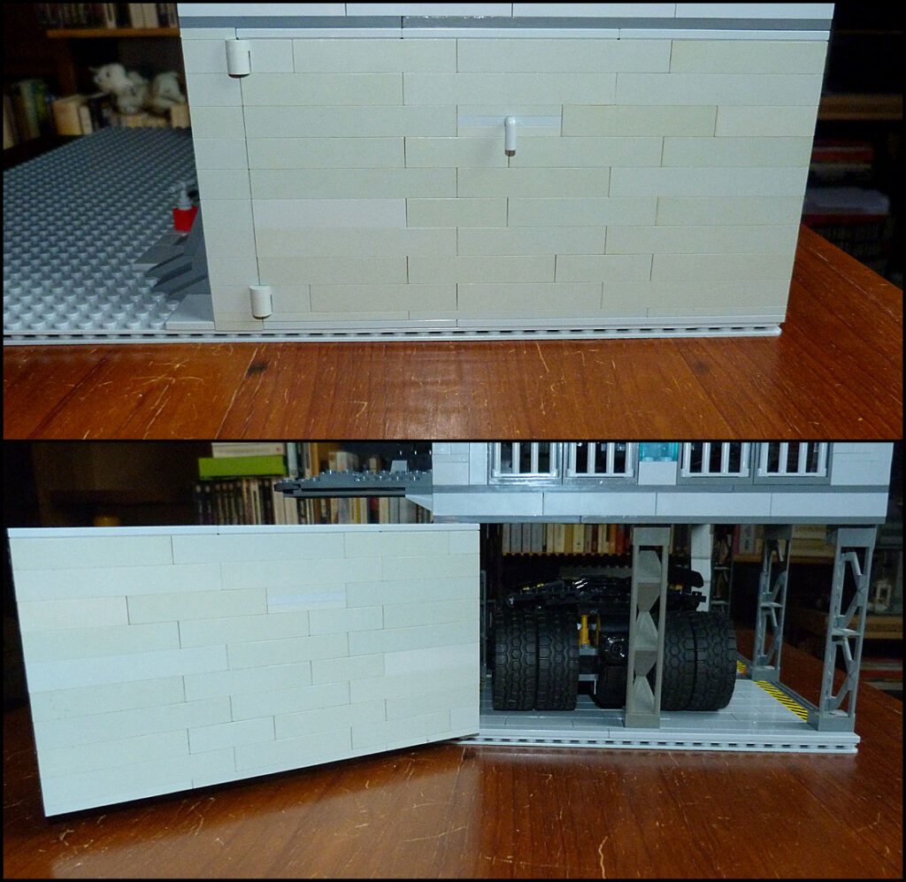 Batcave garage porte arrière