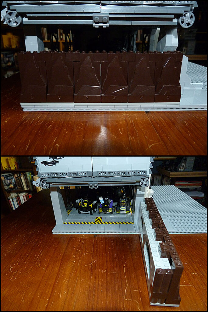 Batcave garage porte avant